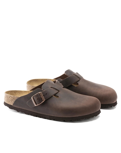 Boston Oiled Leather Sandal - Habana - Birkenstock